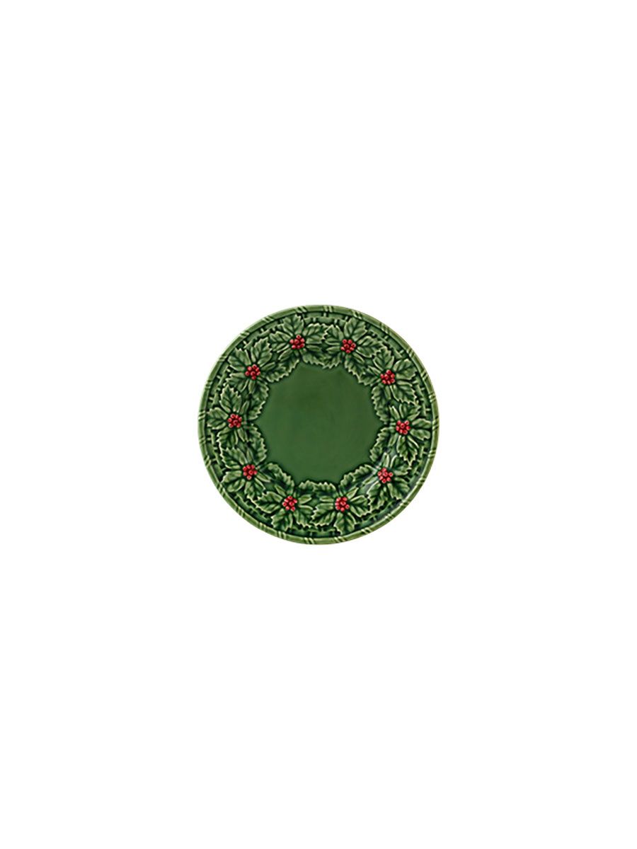 Bordallo Pinheiro Holly Dessert Plate, MPN: 65032010, UPC: 5600413634615