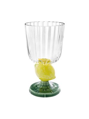 Bordallo Pinheiro Carmen Goblet Lemon Stem Set of 2, MPN: 65031909, UPC: 5600413634004