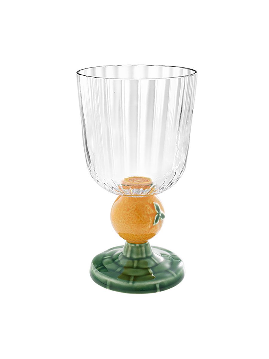 Bordallo Pinheiro Carmen Goblet Orange Stem, MPN: 65031271, UPC: 5600413631966
