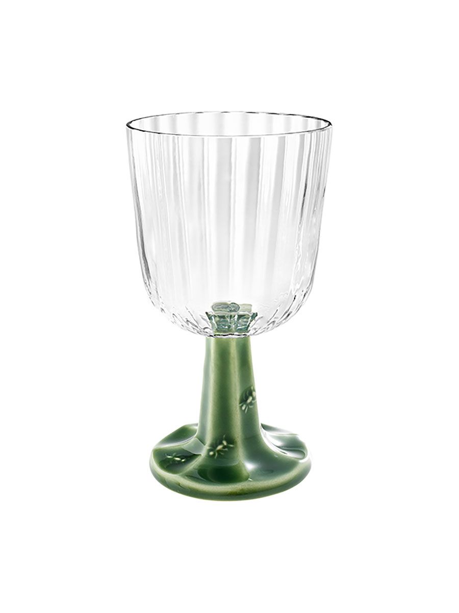 Bordallo Pinheiro Patio Goblet Green Stem, MPN: 65031251, UPC: 5600413631744