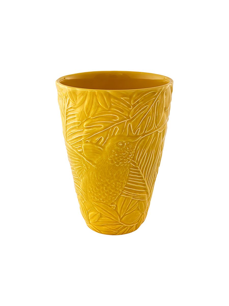 Bordallo Pinheiro Equatorial Small Vase Yellow, MPN: 65031892, UPC: 5600413633823