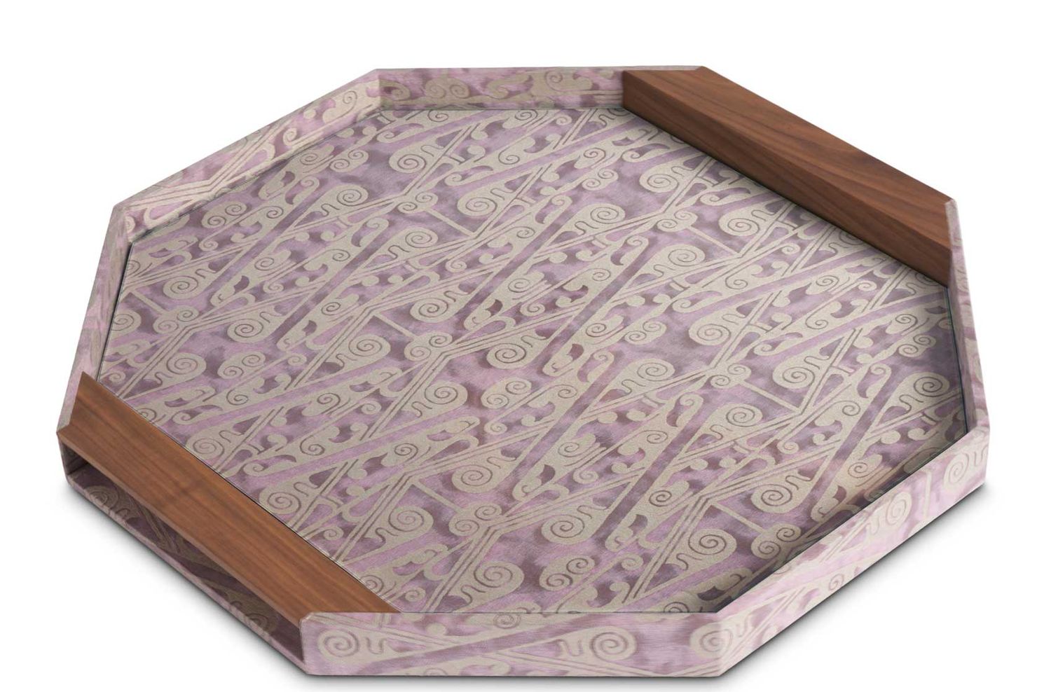 L&#39;Objet Fortuny Octagon Tray Tzin Plum LPF116, UPC: 810009649489