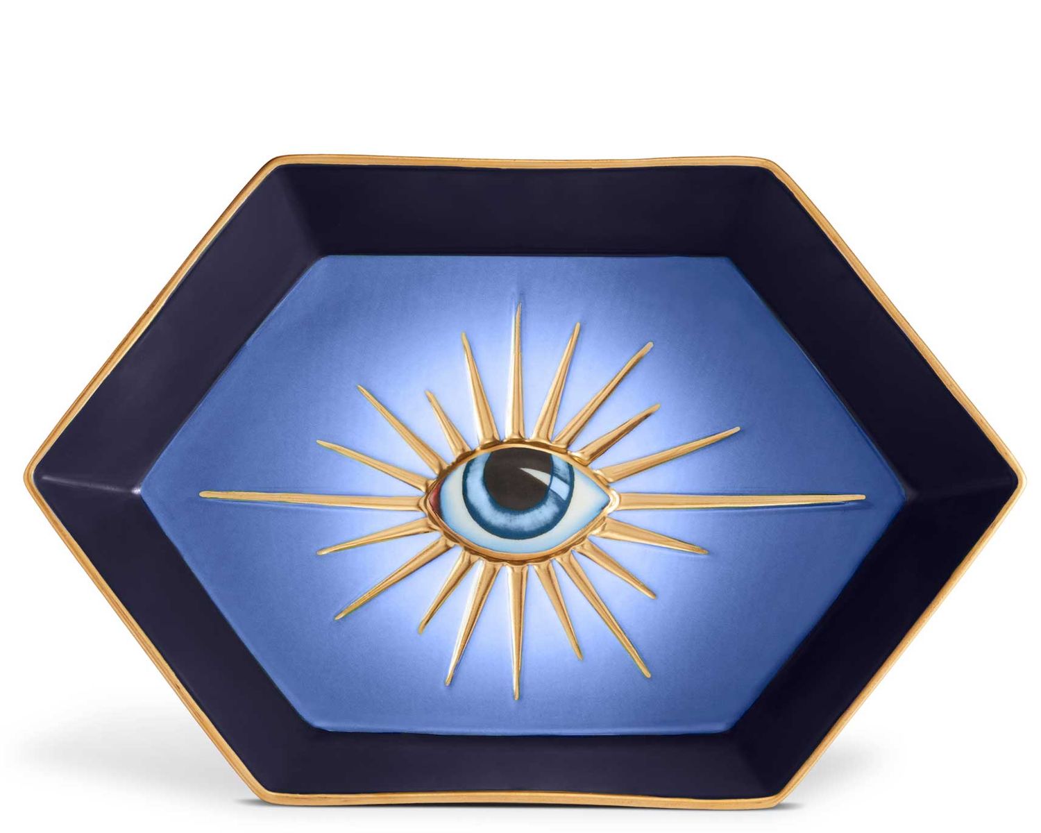 L&#39;Objet Lito Hexagon Tray Blue LXL72, UPC: 810009649342