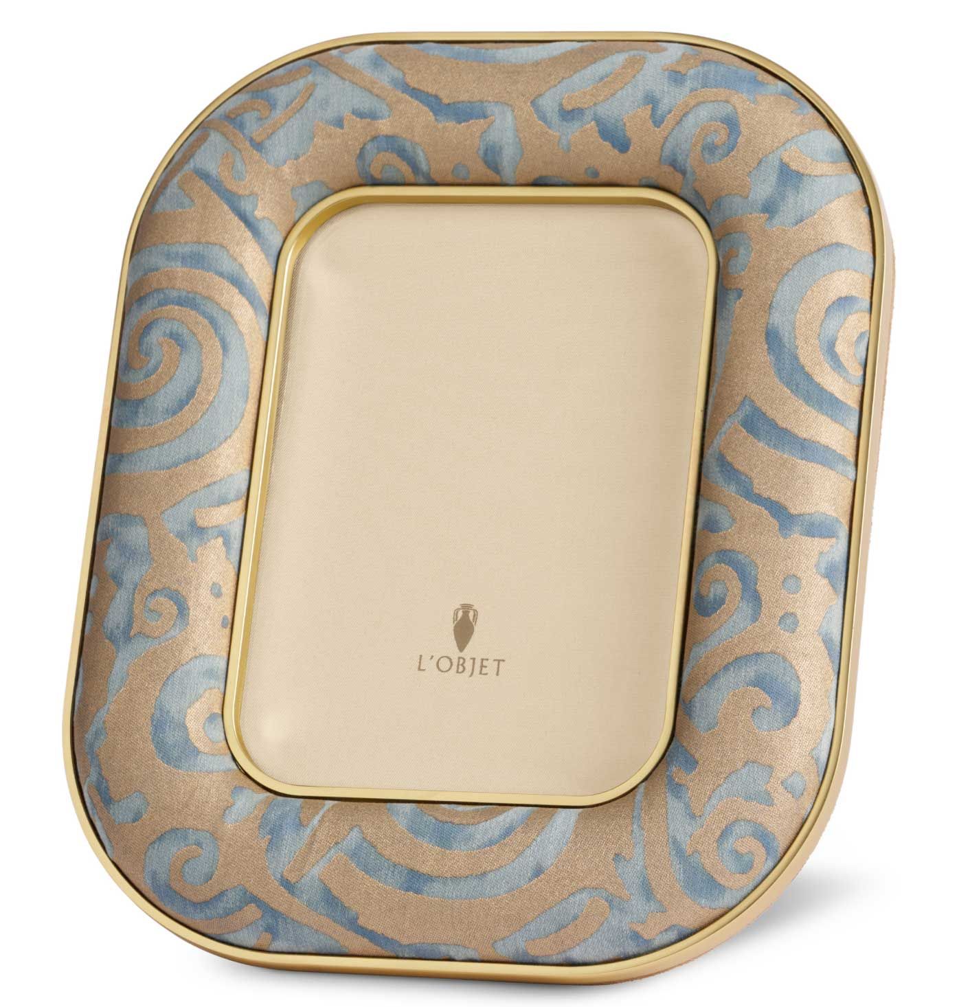 L&#39;Objet Fortuny Rue Jacob Frame Maori Blue 5 x 7 Inch Picture Frame LPF121, UPC: 810009649526