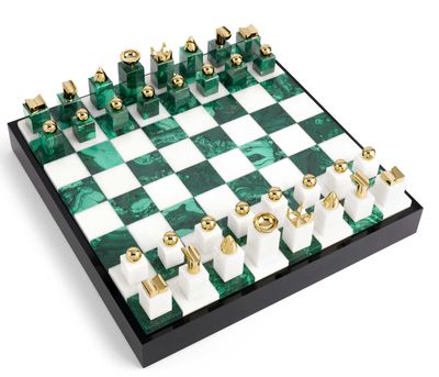 L&#39;Objet Chess Set Malachite G331, UPC: 810009649267
