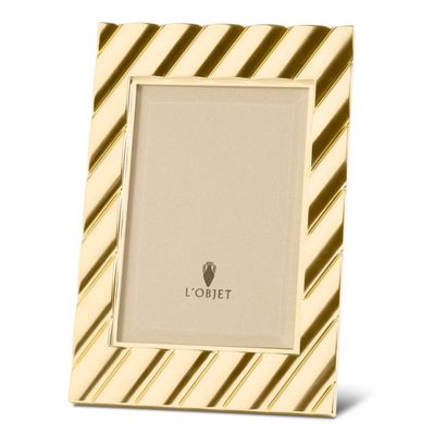 L&#39;Objet Maxime Frame Gold 4 x 6 Inch Picture Frame F7601S, UPC: 810009648963