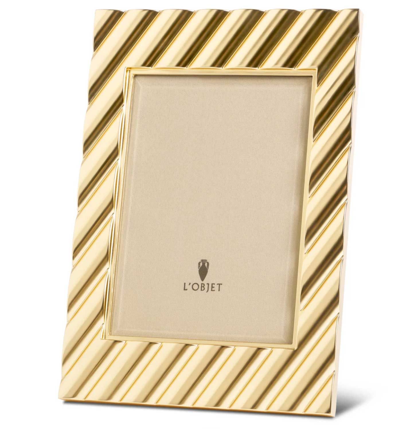 L&#39;Objet Maxime Frame Gold 5 x 7 Inch Picture Frame F7601M, UPC: 810009648970