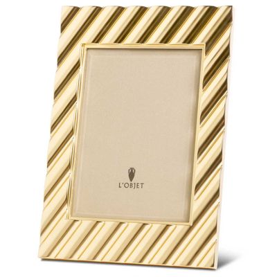 L&#39;Objet Maxime Frame Gold 5 x 7 Inch Picture Frame F7601M, UPC: 810009648970