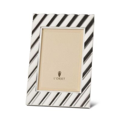 L&#39;Objet Maxime Frame Platinum 4 x 6 Inch Picture Frame F7600S, UPC: 810009648949