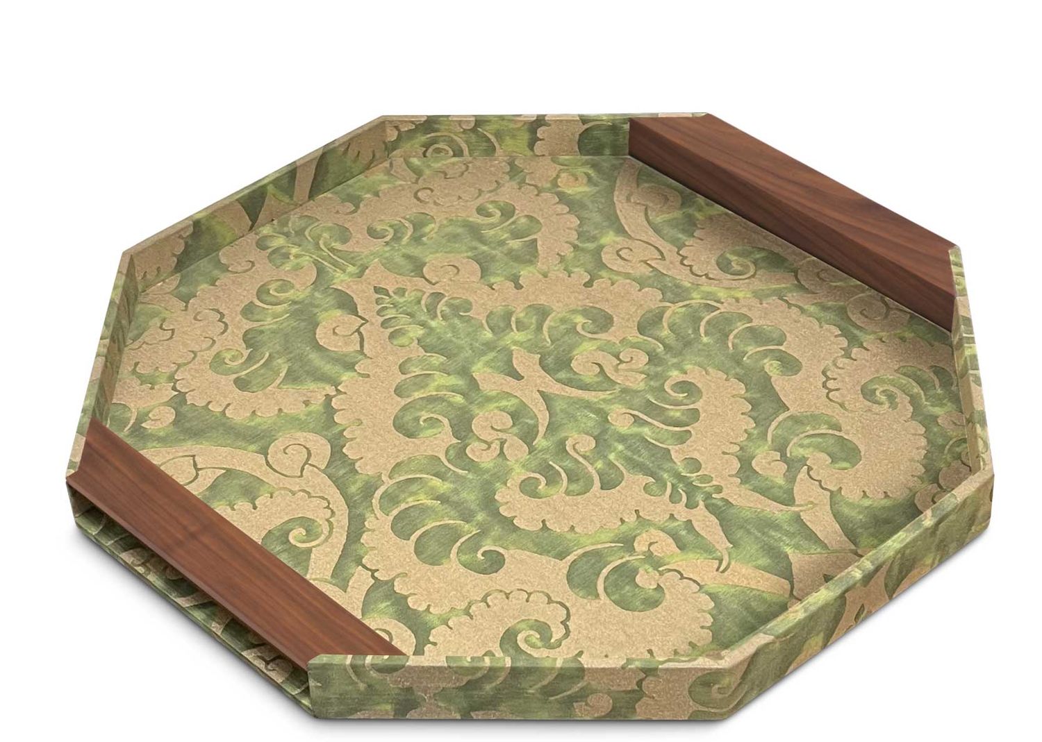 L&#39;Objet Fortuny Octagon Tray Laotze Deep Jade LPF115, UPC: 810009649472