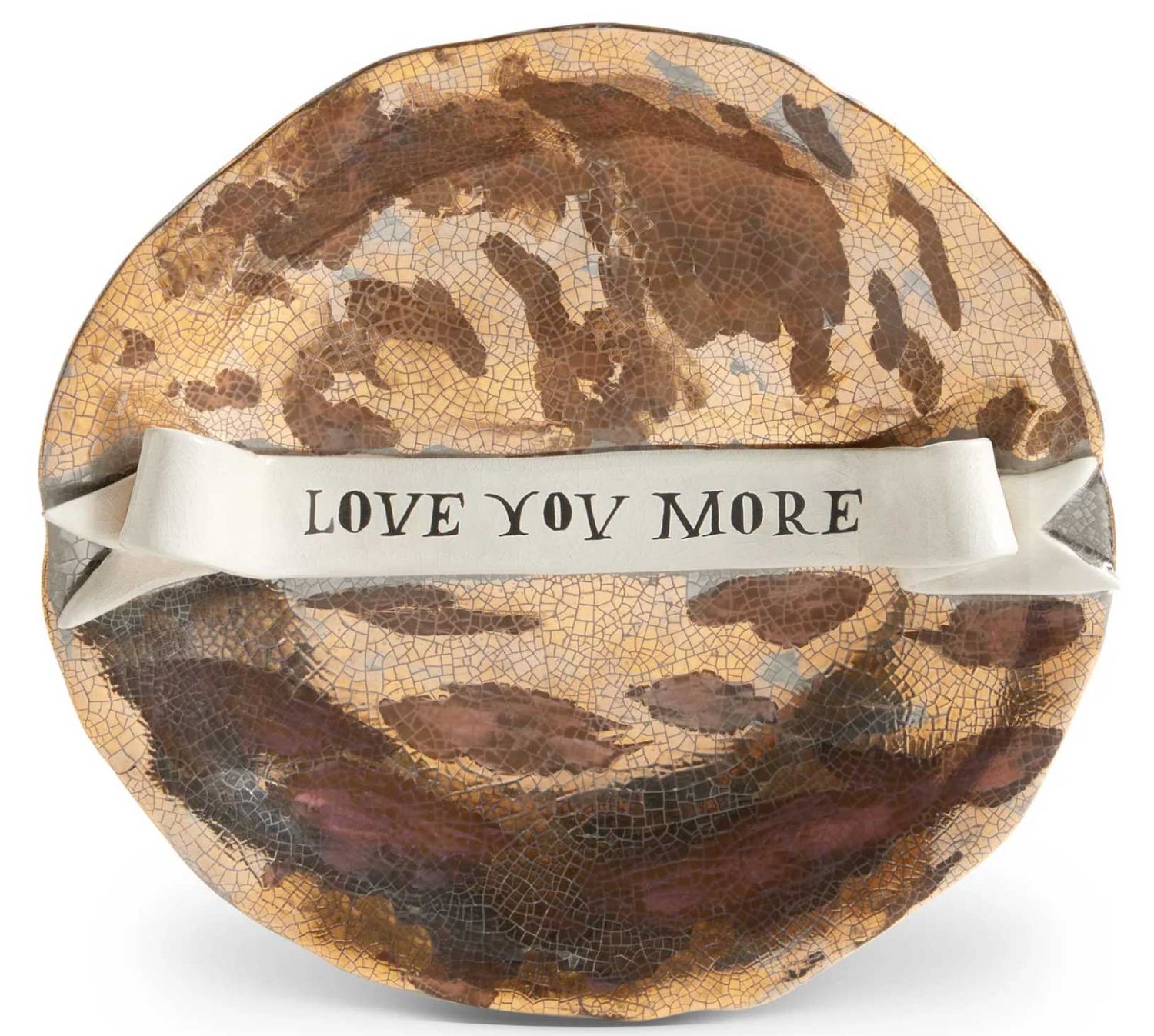 L&#39;Objet Ruan Hoffmann Plate With Ribbon Love You More RH109, UPC: 810009648895