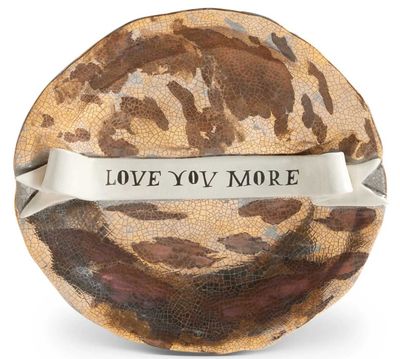 L&#39;Objet Ruan Hoffmann Plate With Ribbon Love You More RH109, UPC: 810009648895