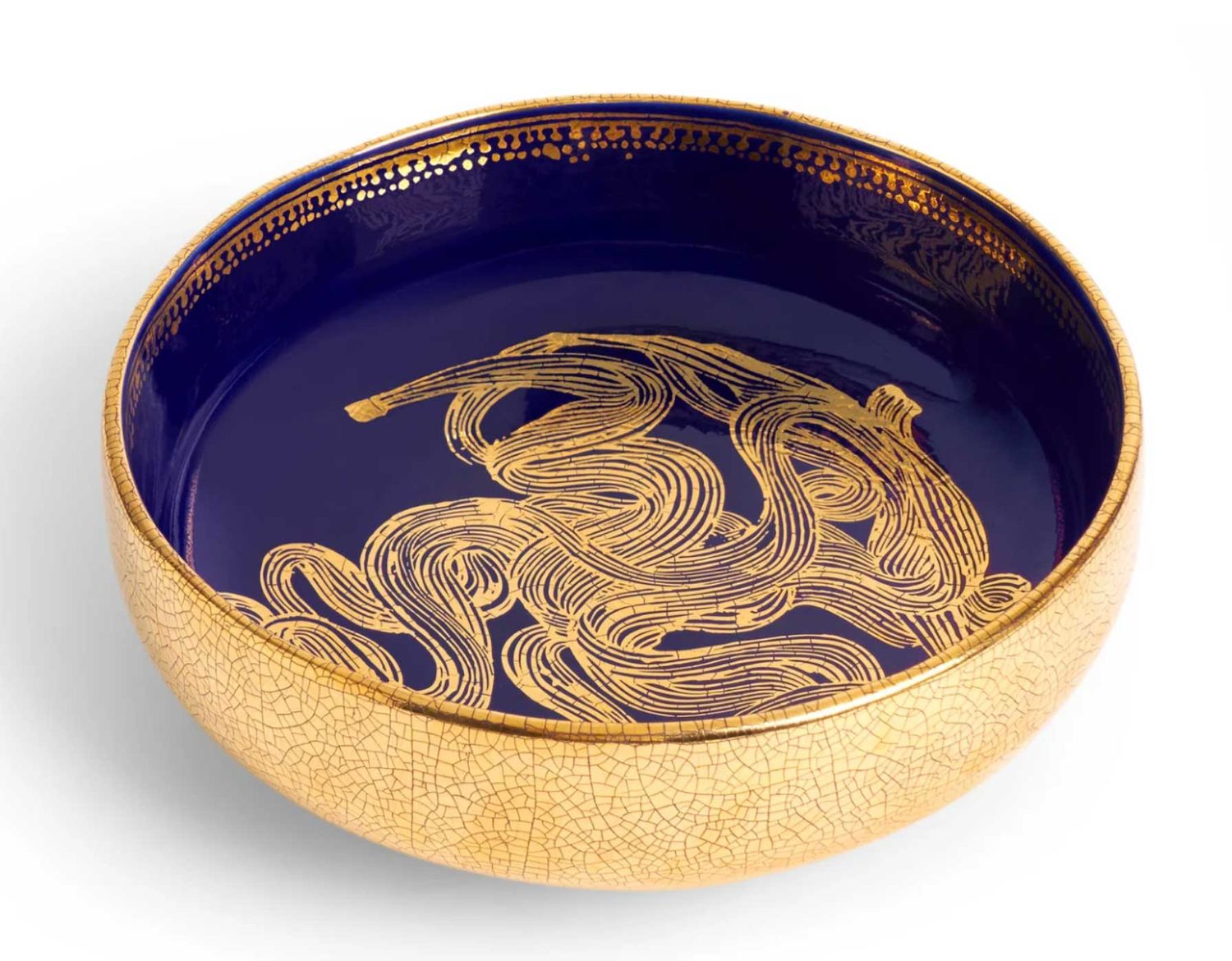 L&#39;Objet Ruan Hoffmann Bowl Blue Medium RH108, UPC: 810009648918