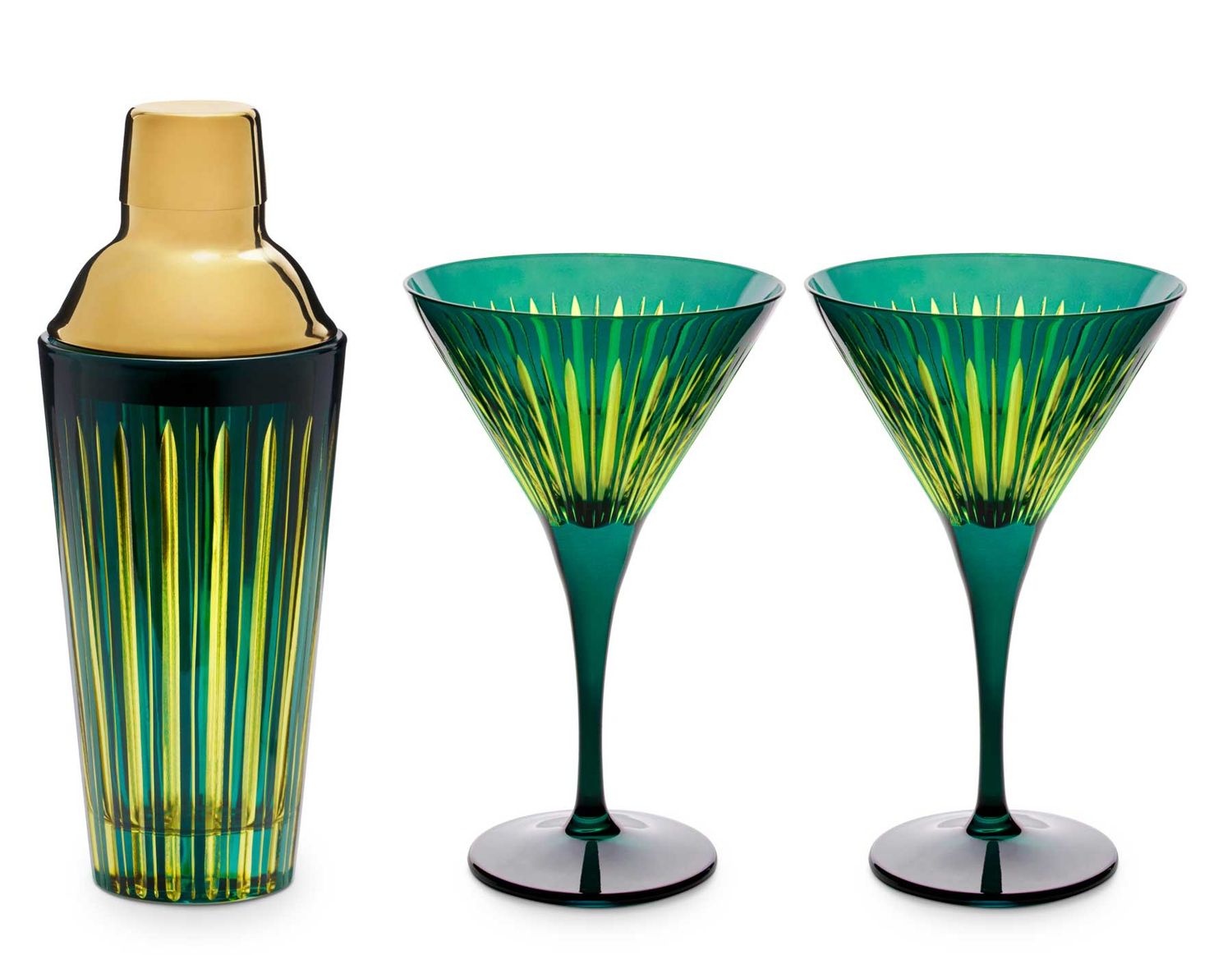 L&#39;Objet Prism Cocktail Set Green PS6001, UPC: 810009649656