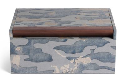 L&#39;Objet Fortuny Box Camo Isole Faded Blue LPF118, UPC: 810009649502