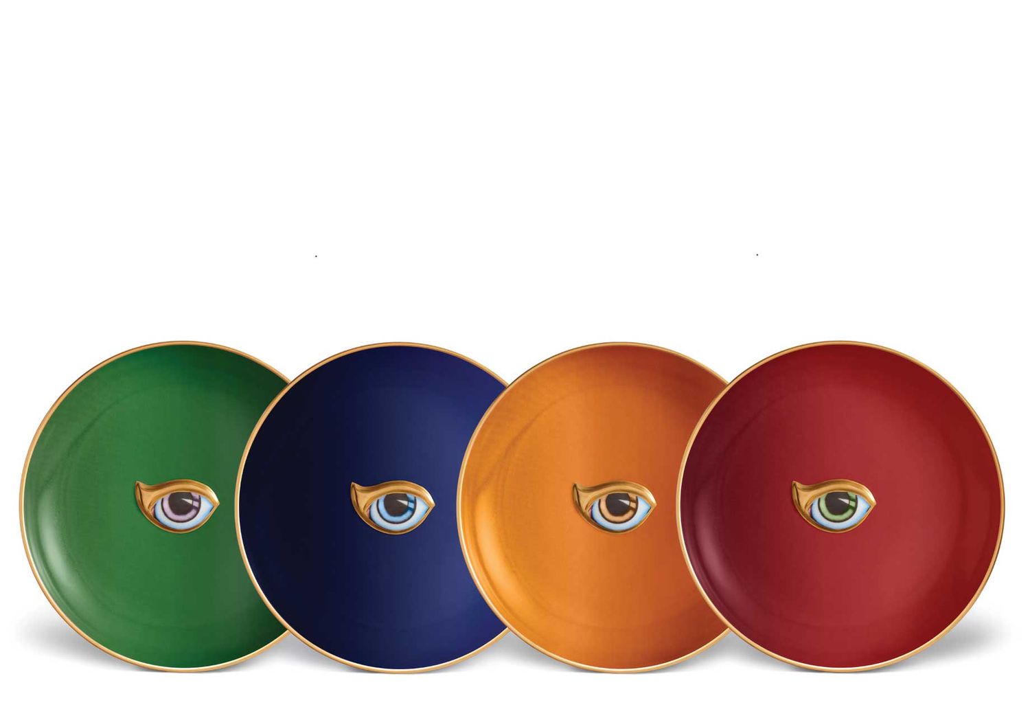 L&#39;Objet Lito Plate Assorted Part 2 Set of 4 LXL28, UPC: 810009649328