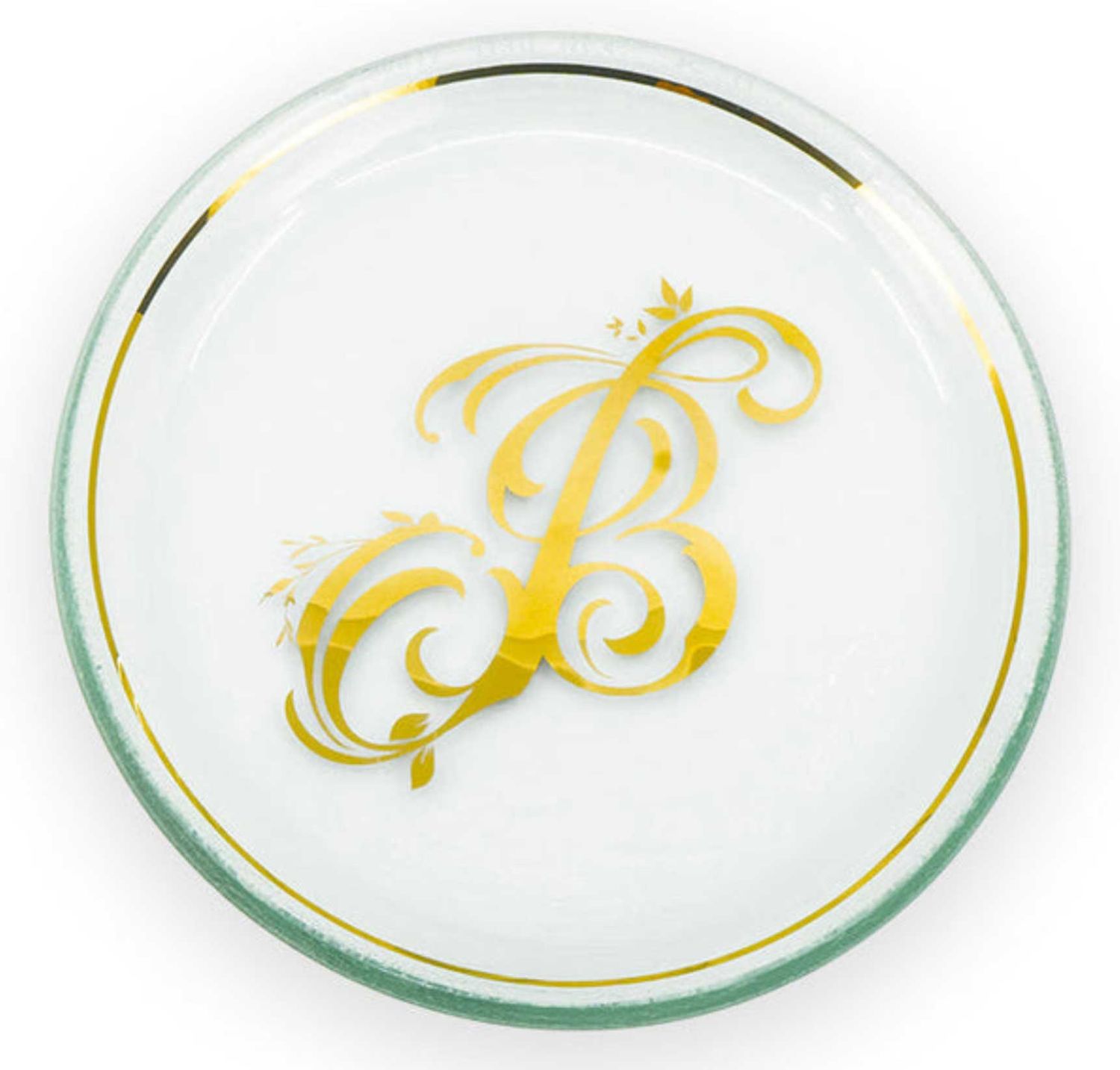 Annieglass Initial-B Mini Plate Gold, MPN: I099B