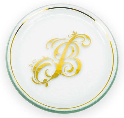 Annieglass Initial-B Mini Plate Gold, MPN: I099B