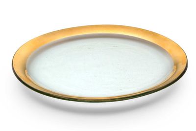 Annieglass Roman Antique Dinner Plate Gold, MPN: G106