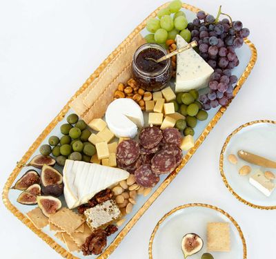 Annieglass Edgey Banquet Rectangular Tray Gold, MPN: E187G