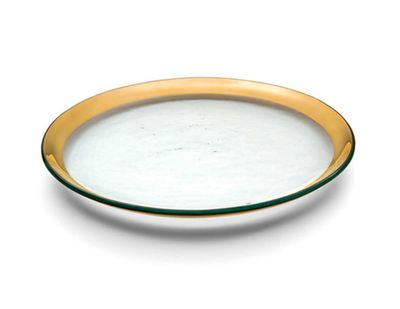 Annieglass Roman Antique Salad Plate Gold, MPN: G102