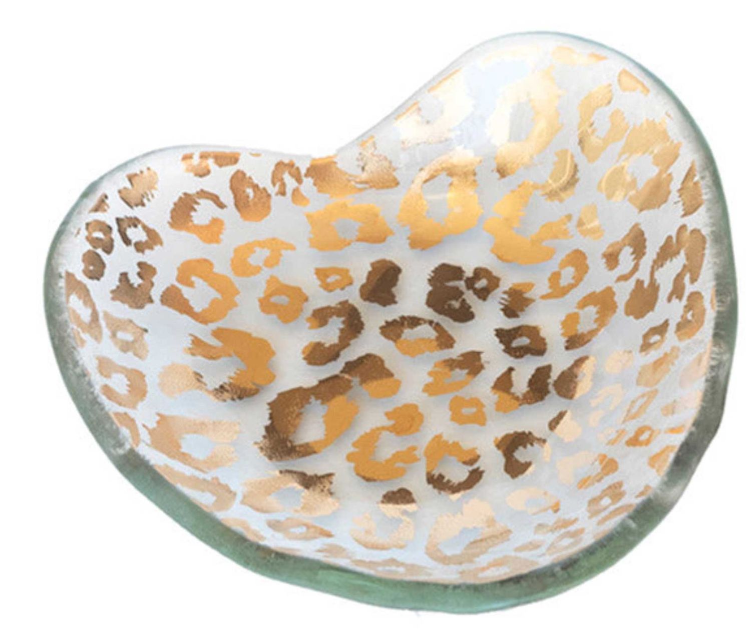 Annieglass Cheetah Heart Bowl Gold, MPN: CSH503G