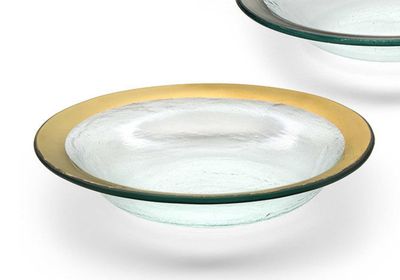 Annieglass Roman Antique Deep Soup Bowl Gold, MPN: G105