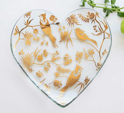 Annieglass Birdsong Heart Plate, MPN: BS102