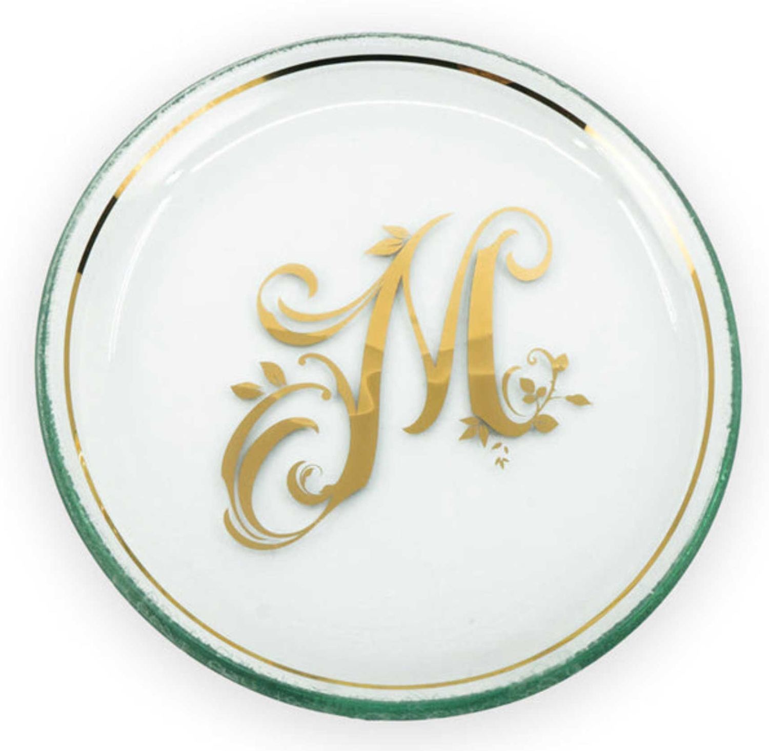Annieglass Initial-M Mini Plate Gold, MPN: I099M