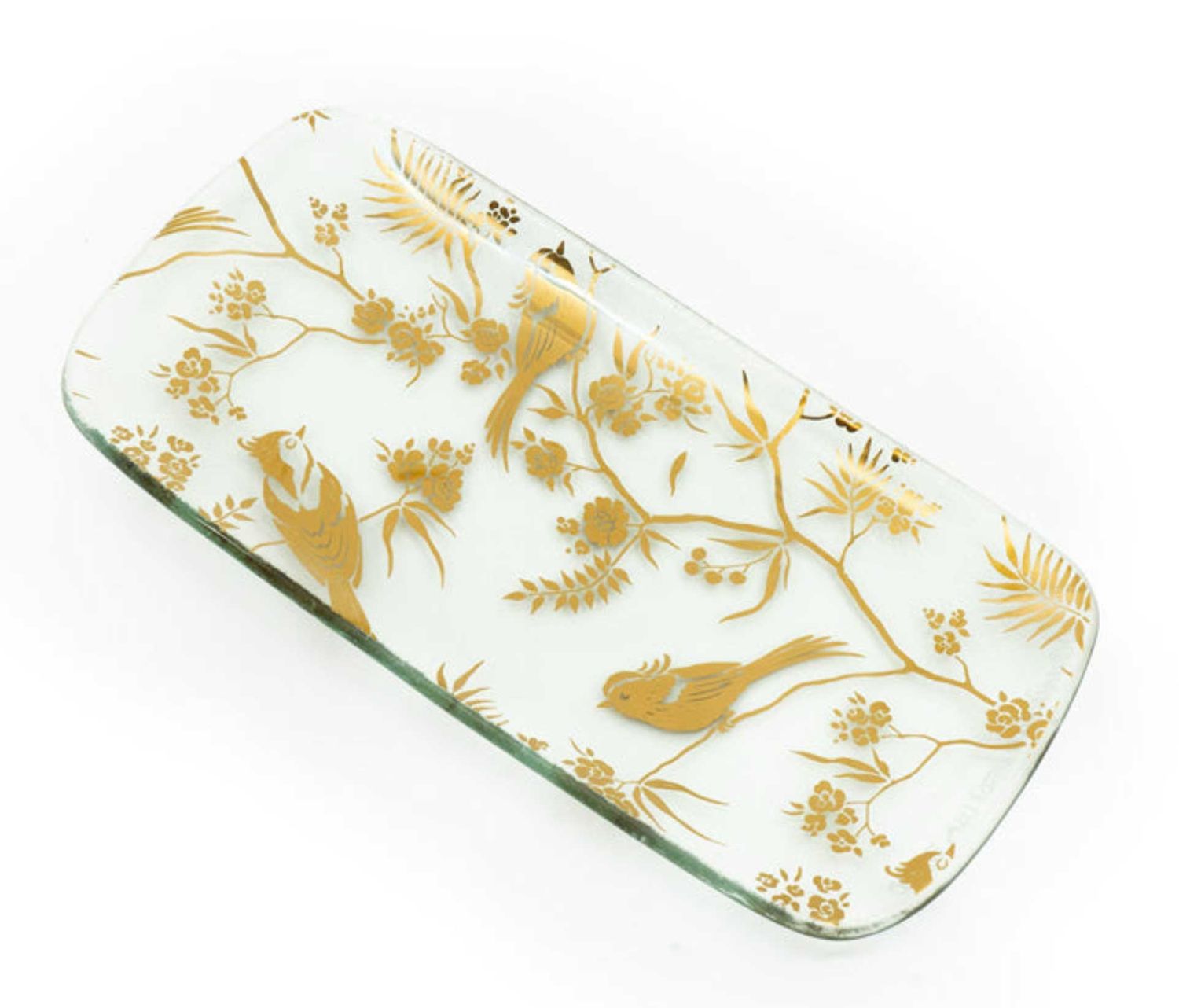 Annieglass Birdsong Small Rectangular Tray, MPN: BS120