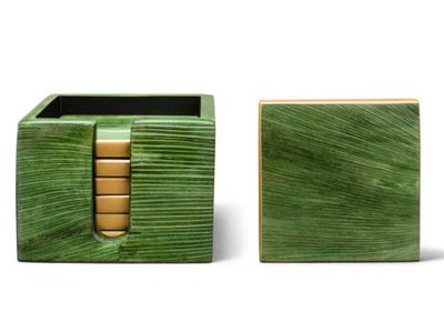 LADORADA Emerald Maize Boxed Coaster Set, MPN: CO-GM-OV-0505