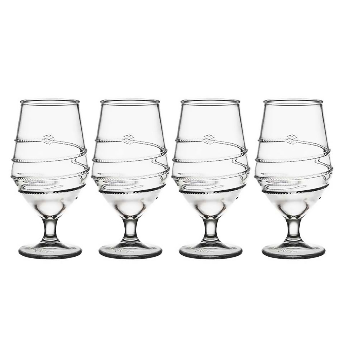 Juliska Amalia Acrylic Goblet Set of 4 AA301/01_SET4, 810160122845