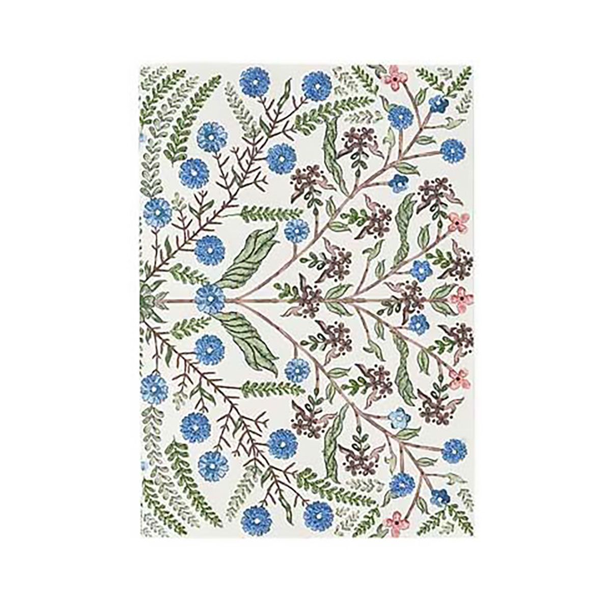 Juliska Villa Seville Embroidered 7 Inch x 10 Inch Paper Journal Chambray PPG16/47, 810160121183