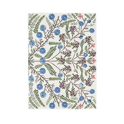 Juliska Villa Seville Embroidered 7 Inch x 10 Inch Paper Journal Chambray PPG16/47, 810160121183