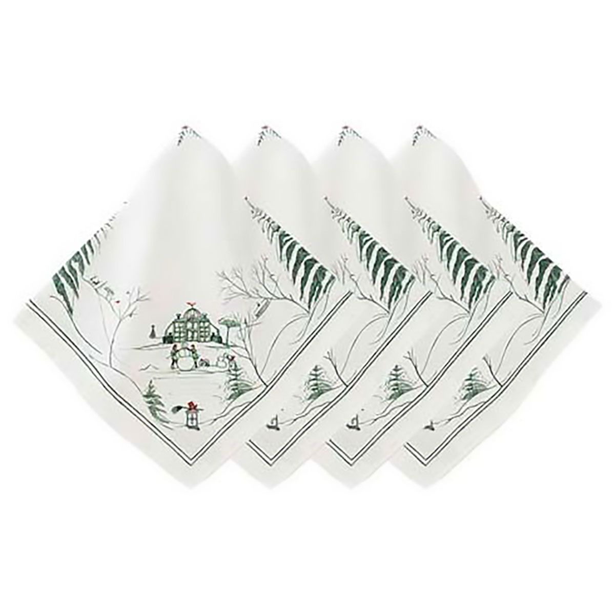Juliska Country Estate Winter Frolic Napkin Set of 4 Evergreen LB101/29_SET4, 810160122968
