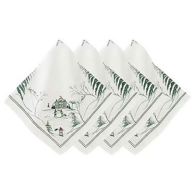 Juliska Country Estate Winter Frolic Napkin Set of 4 Evergreen LB101/29_SET4, 810160122968