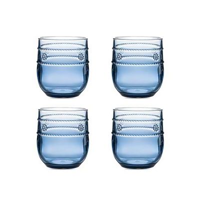 Juliska Isabella Acrylic Small Tumbler Set of 4 Blue MA302/46_SET4, 810160122920