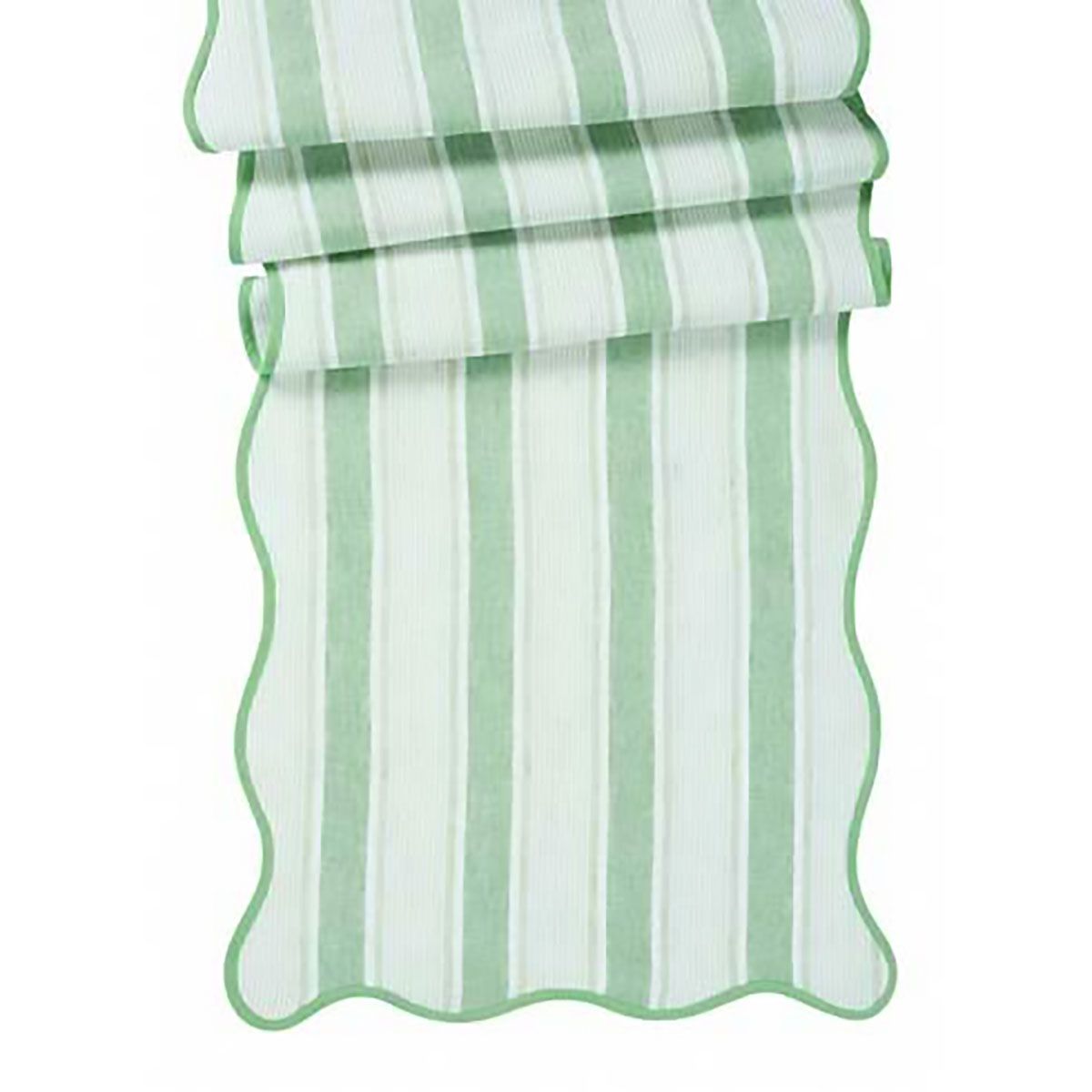 Juliska Cabana Stripe 18 Inch x 90 Inch Table Runner Seagrass TR07/22, 810160121145