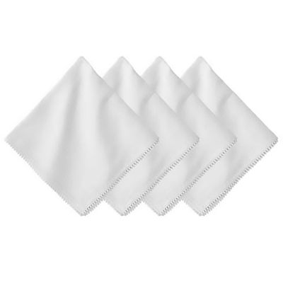 Juliska Berry Trim Napkin Set of 4 White LB92/130_SET4, 810160123224