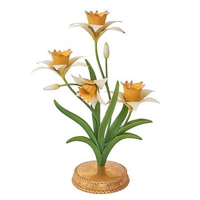Juliska Meadow Walk Daffodil 14 Inch Centerpiece Candelabra Yellow TDM01/62, 810160122005