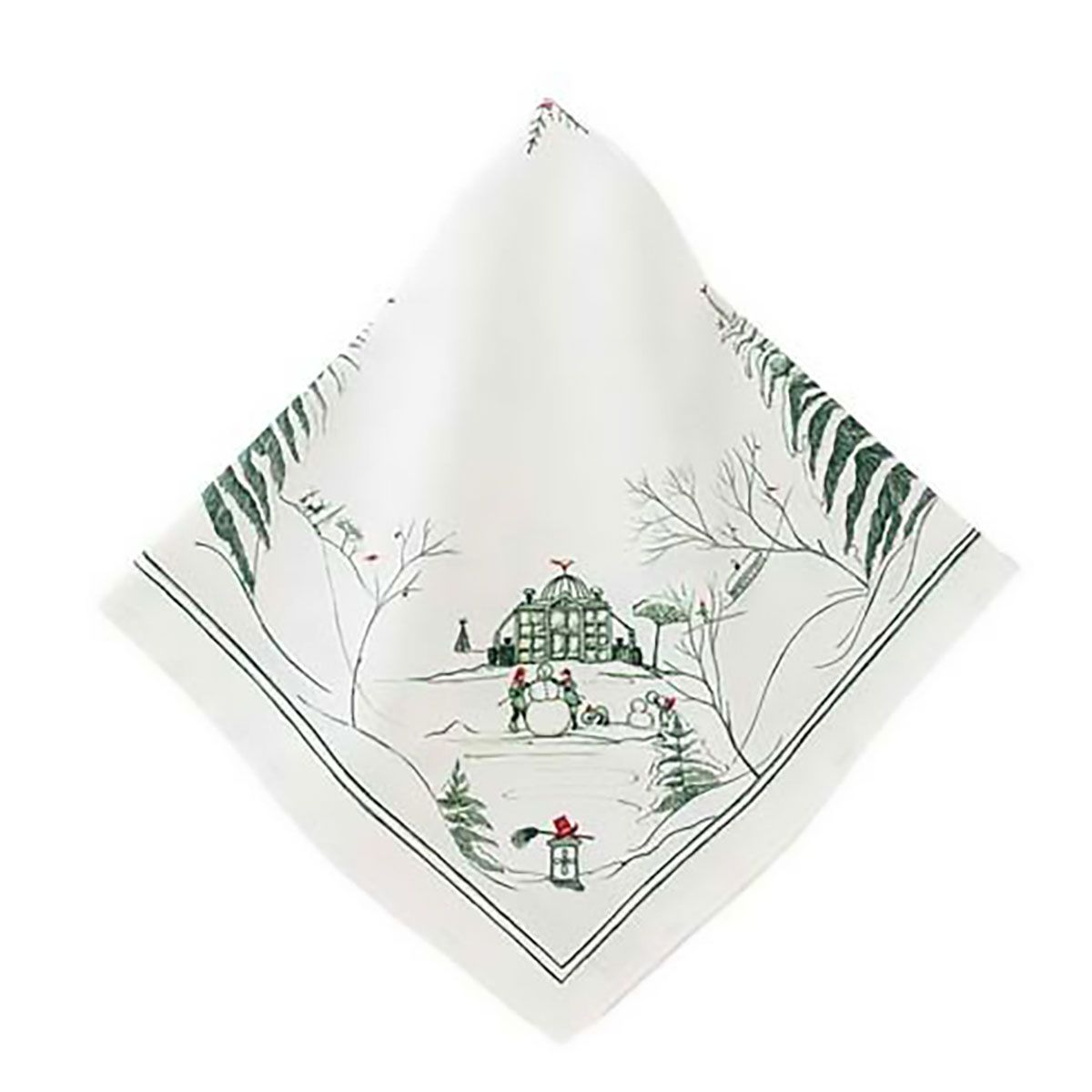 Juliska Country Estate Winter Frolic Napkin Evergreen LB101/29, 810144257228