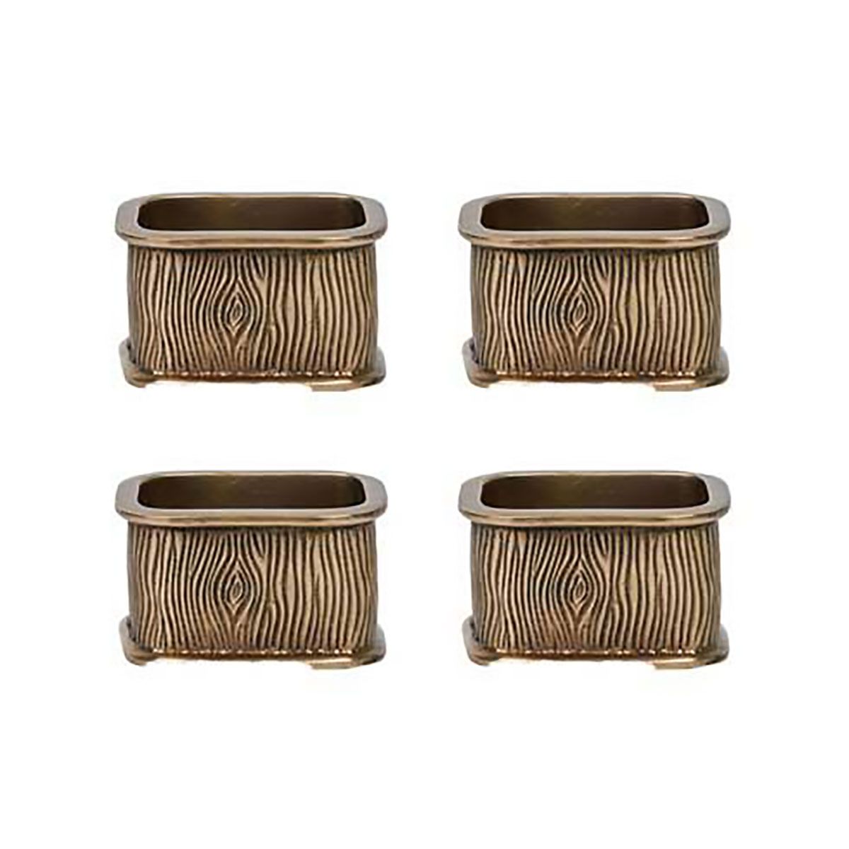 Juliska Blenheim Oak Napkin Ring Set of 4 Brass LR77/14_SET4, 810160123569