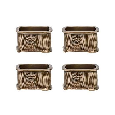 Juliska Blenheim Oak Napkin Ring Set of 4 Brass LR77/14_SET4, 810160123569