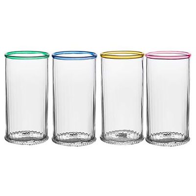 Juliska Nell Highball Assorted Set of 4 Multi Color B813S4/88, 810160123866
