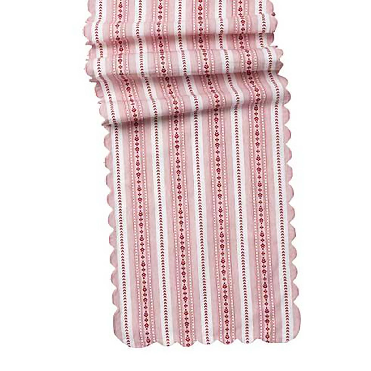 Juliska Villa Stripe 18 Inch x 90 Inch Table Runner Ruby TR05/73, 810144257297