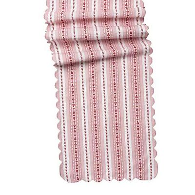 Juliska Villa Stripe 18 Inch x 90 Inch Table Runner Ruby TR05/73, 810144257297
