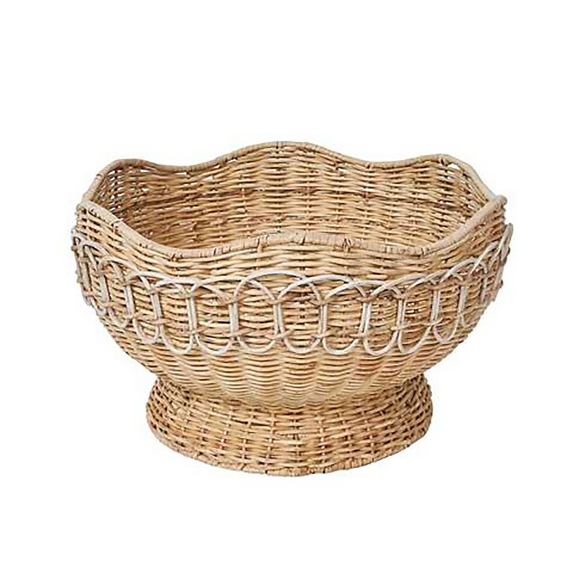 Juliska Provence Rattan 15 Inch Bowl Whitewash RT54/10, 810160121169