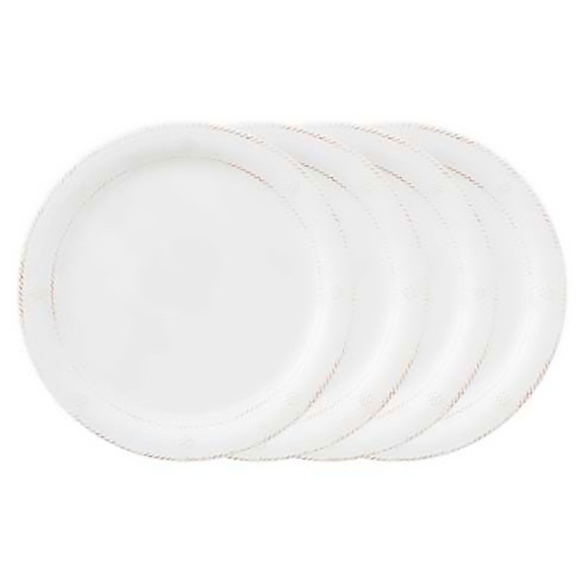 Juliska Berry &amp; Thread Melamine Dinner Plate Set of 4 Whitewash MA01/100_SET4, 810160122791