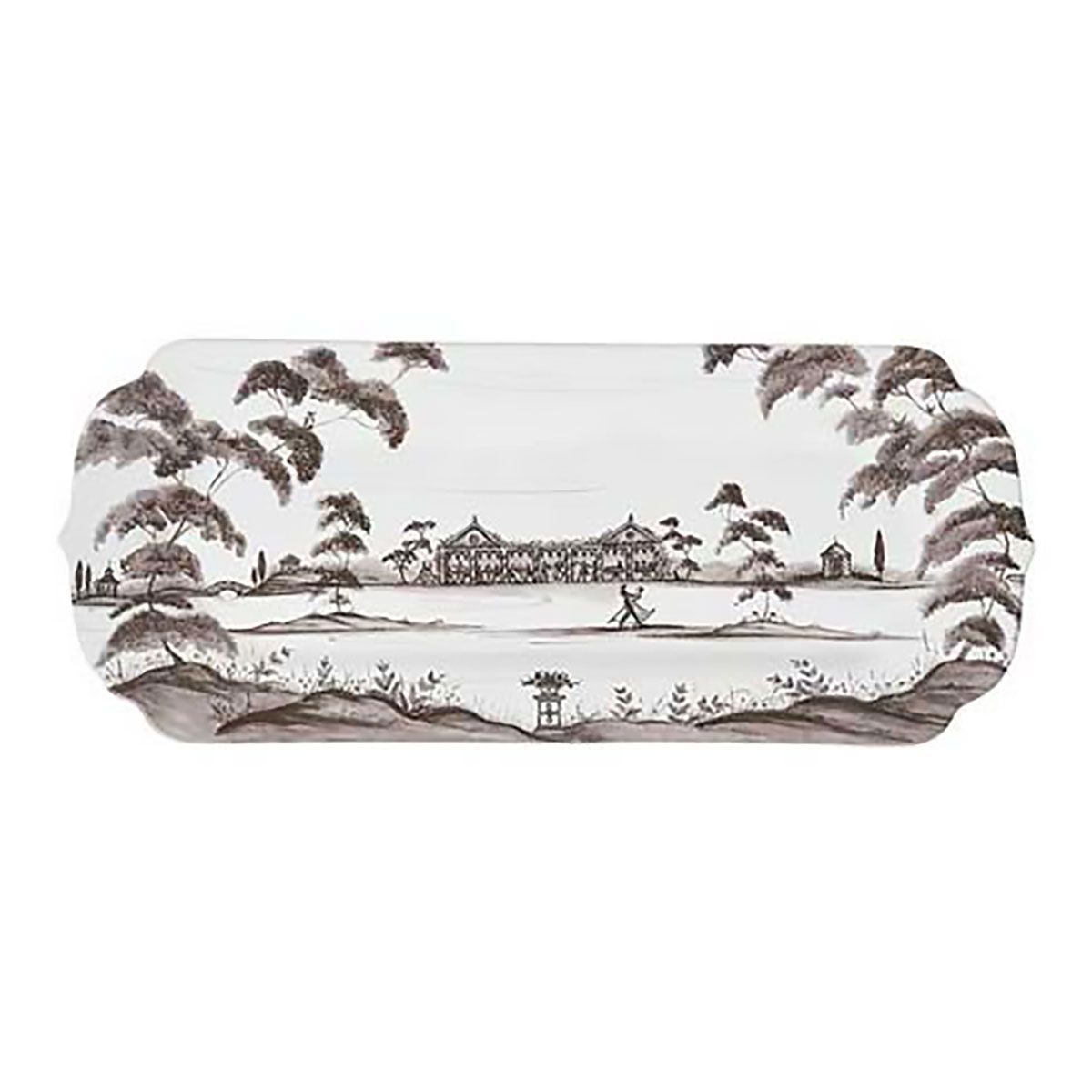Juliska Country Estate 15 Inch Hostess Tray Flint Grey CE54X/94, 810160121923