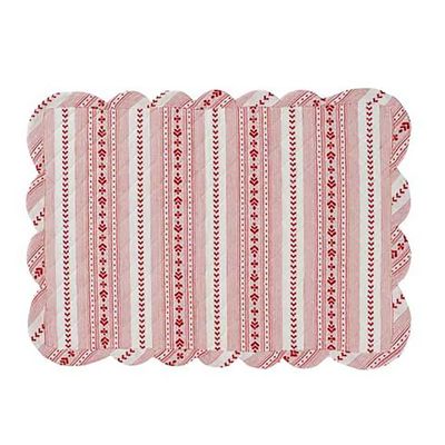 Juliska Villa Stripe Quilted Placemat Ruby LM63/73, 810144257303